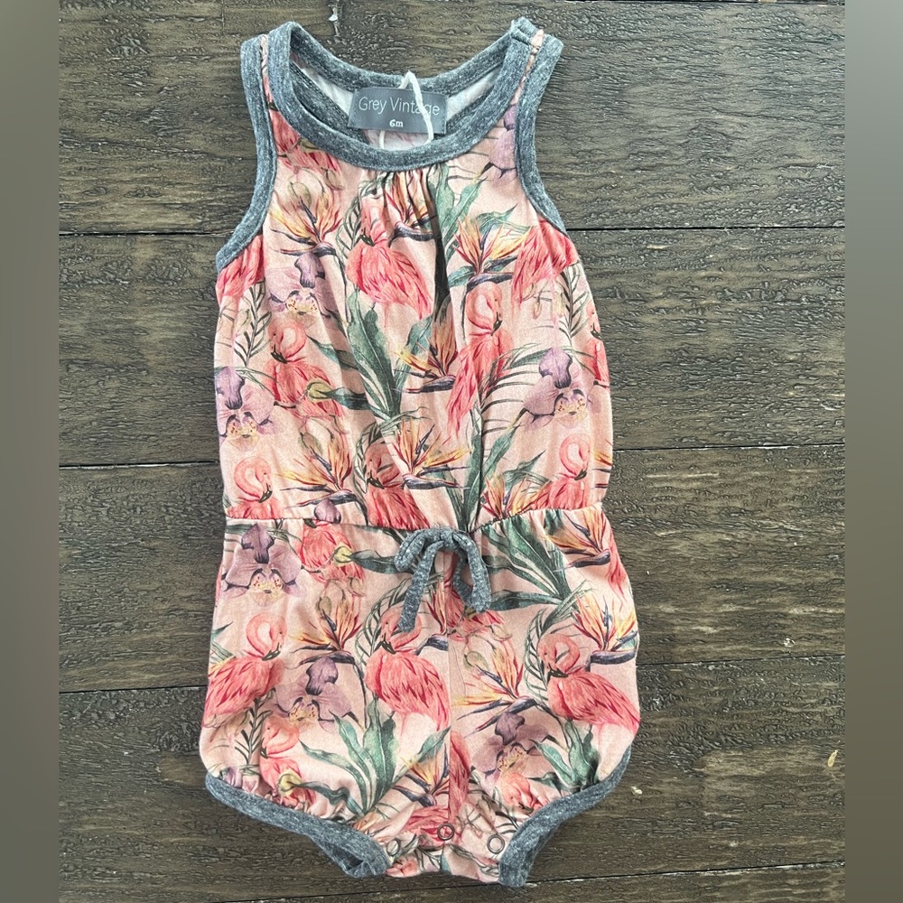 Grey Vintage romper